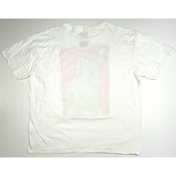 KEITH HARING Mens XXL White S/S Graphic T-SHIRT Statue of Liberty NYC Art EUC - Picture 3 of 7